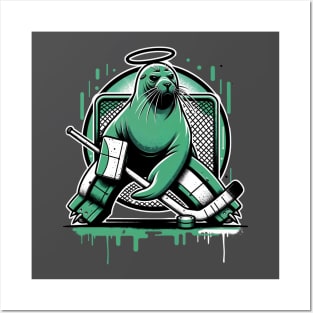 Seals Hockey Posters and Art